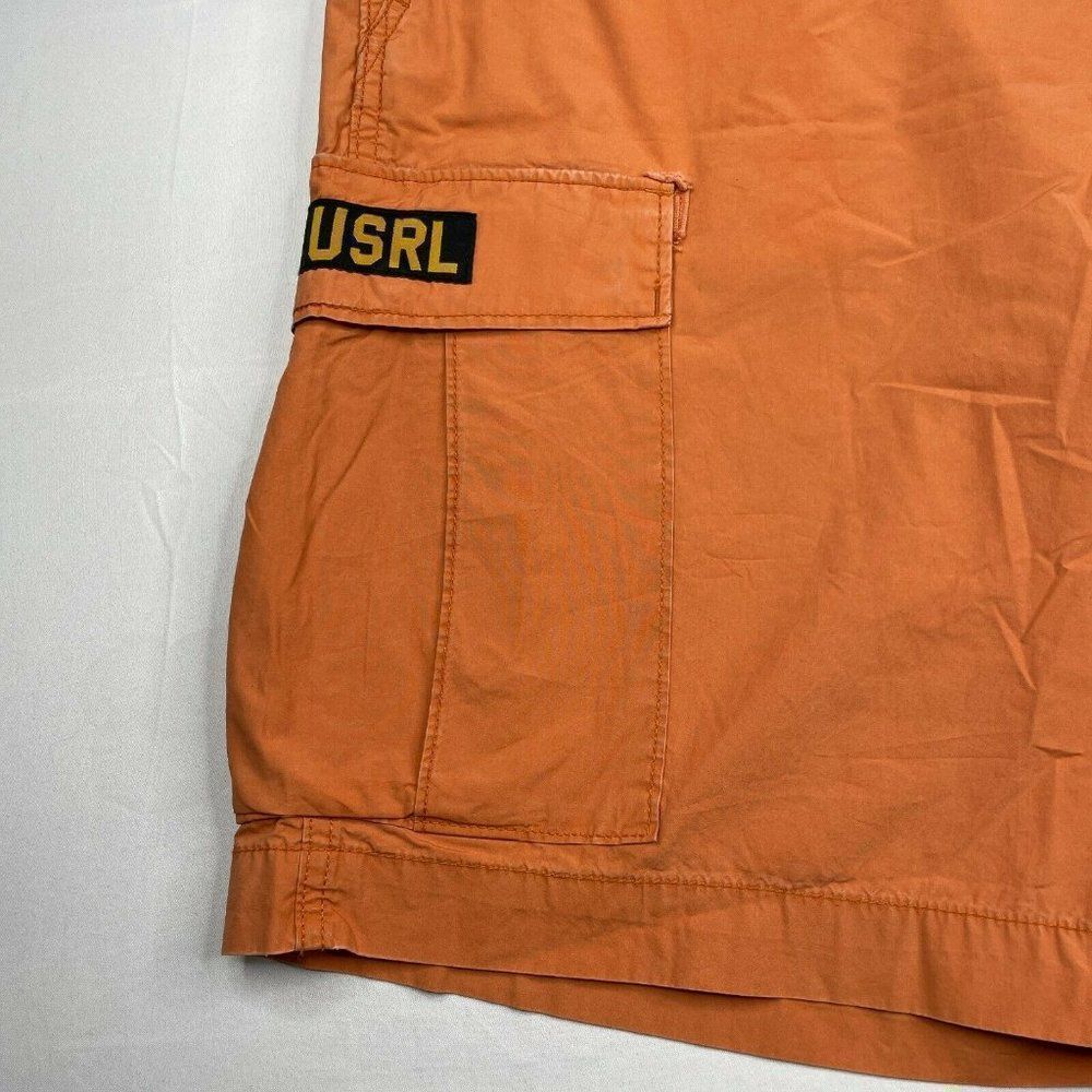 Ralph Lauren Denim Supply Military Cargo Short DS USRL Orange FLAW - Picture 6 of 10